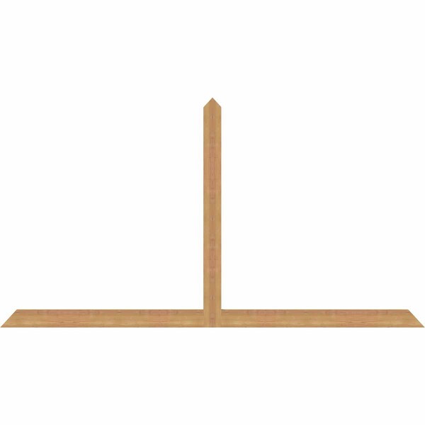 Ekena Millwork Portland Timber Gable Bracket, Western Red Cedar, 84"W x 45"H x 1 1/2"D x 3 1/2"F, 13/12 Pitch GBW084X45X0204POR00SWR - main